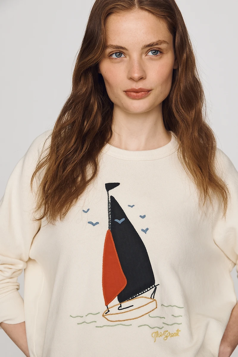 The GREAT. The College Cotton Sweater