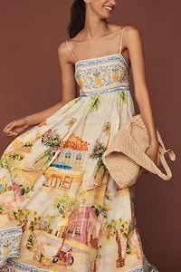 Farm Rio Aracati Printed Maxi Dress