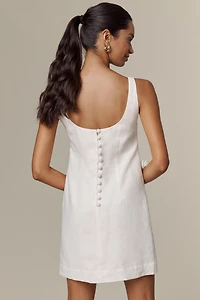 Farm Rio 3D Floral Linen Mini Dress