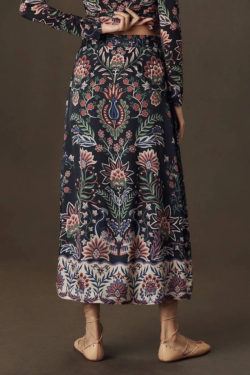 Farm Rio Garden Midi Skirt