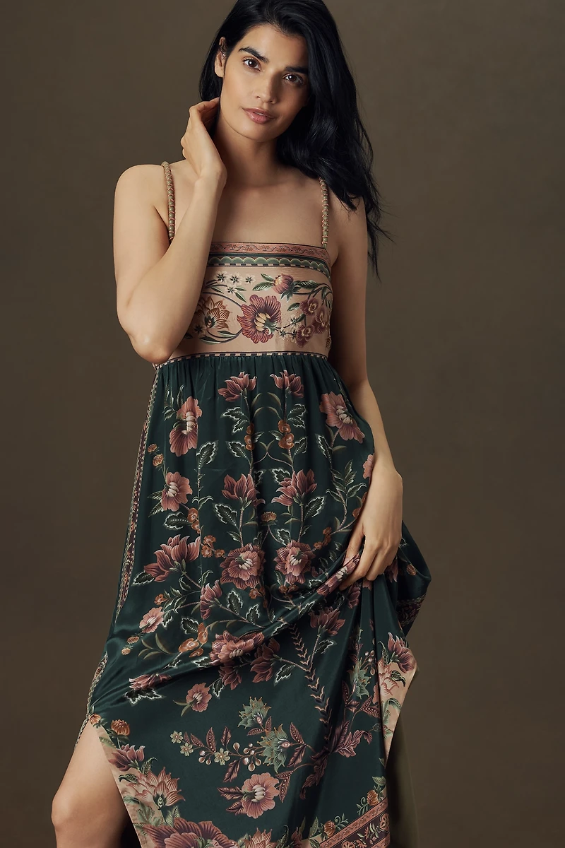 Farm Rio Flowering Garden Midi Dress