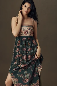 Farm Rio Flowering Garden Midi Dress