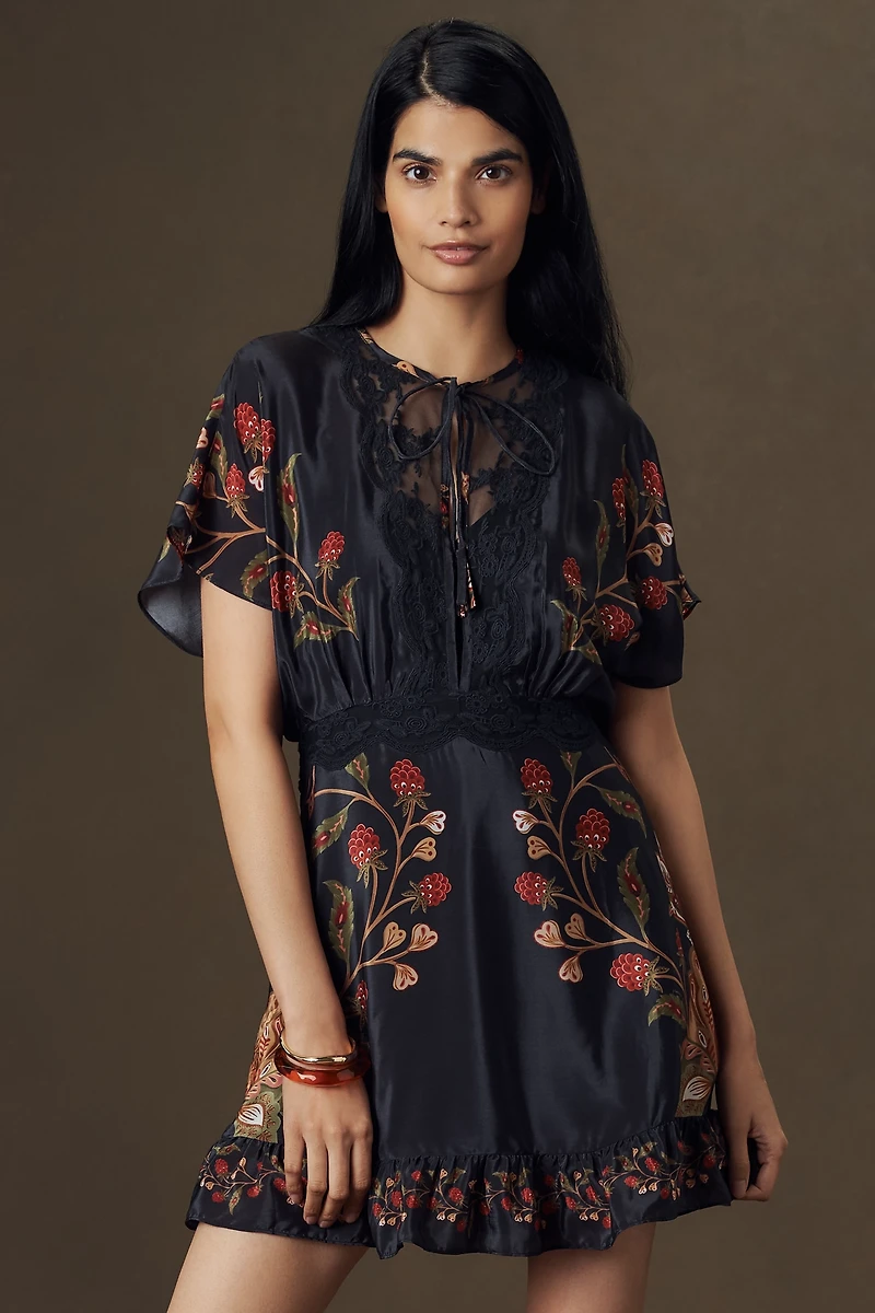 Farm Rio Berry Garden Mini Dress