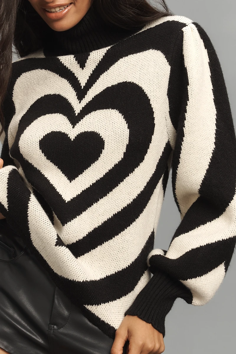 Farm Rio Heart Gradient Sweater