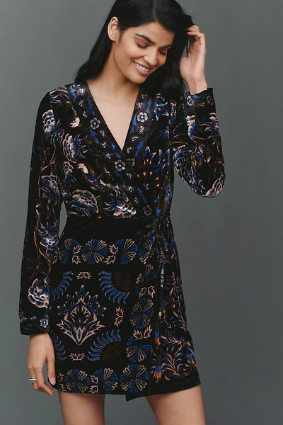 Farm Rio Arabesque Wrap Mini Dress