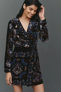 Farm Rio Arabesque Wrap Mini Dress