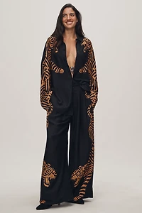 Farm Rio Tiger Buttondown Shirt