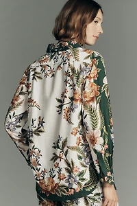 Farm Rio Nature Long-Sleeve Buttondown Top