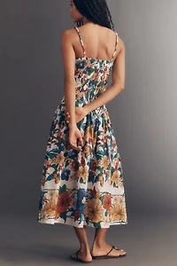 Farm Rio Tropical Cotton Midi Dress