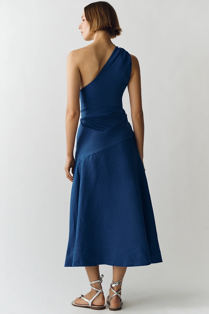 Farm Rio Linen Seahorse Maxi Dress