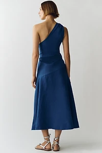 Farm Rio Linen Seahorse Maxi Dress