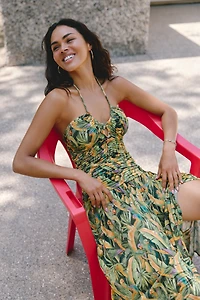 Farm Rio Parrots Midi Dress
