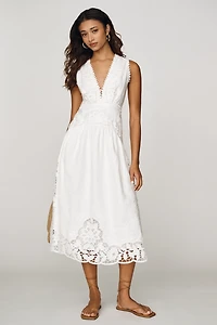 Farm Rio Richilieur Midi Dress