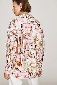 Farm Rio Equestrian 100% Cotton Buttondown Shirt