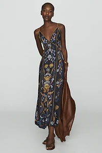 Farm Rio Golden Nature Maxi Dress