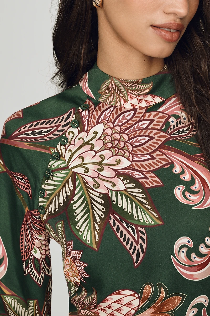 Farm Rio Arabesque Floral Mini Dress