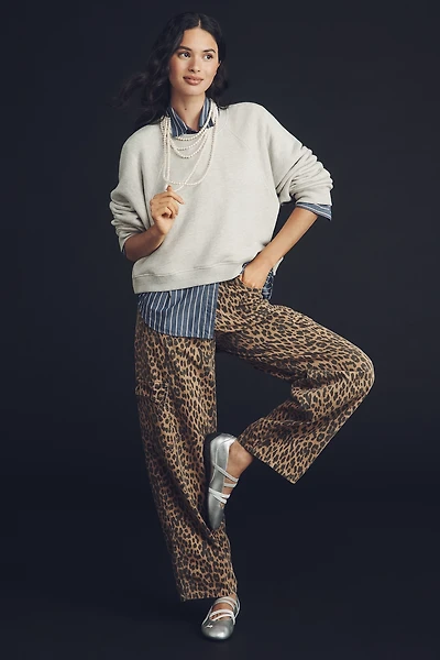 Damson Madder Dion Leopard Carpenter Cargo Pants