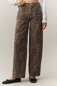 Damson Madder Dion Leopard Carpenter Cargo Pants