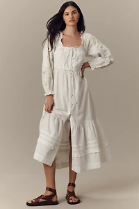 Damson Madder Junia Long-Sleeve Mini Dress