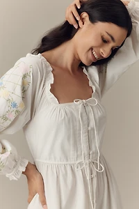 Damson Madder Junia Long-Sleeve Mini Dress