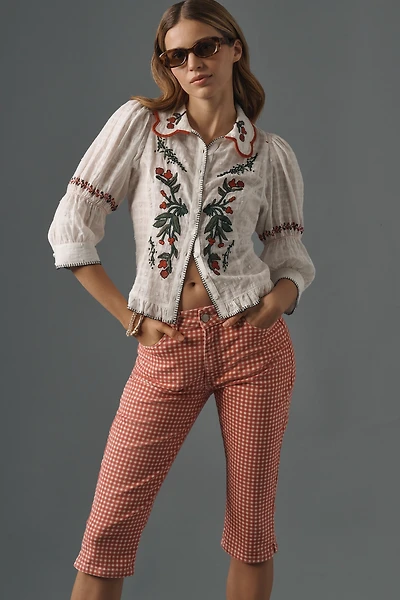 Damson Madder Capri Jeans