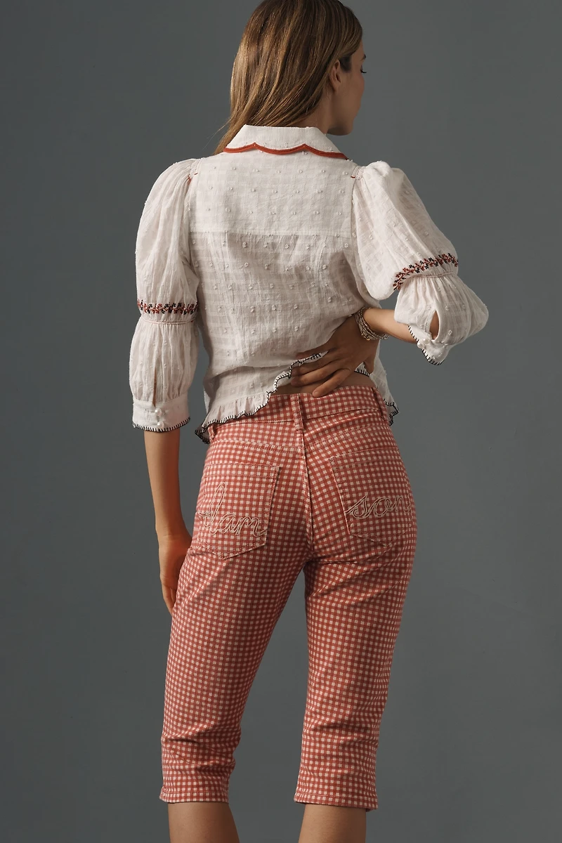 Damson Madder Capri Jeans