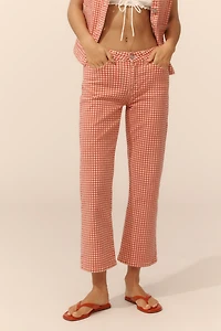 Damson Madder Kenny Kick-Flare Crop Jeans