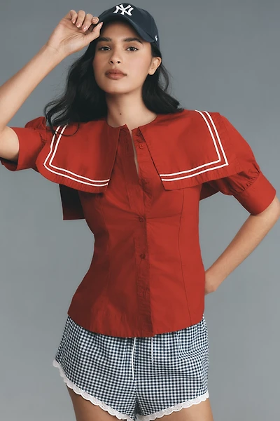 Damson Madder Keisha Collared Blouse