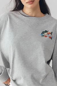 Damson Madder x Anthropologie Fruits D'été Long-Sleeve Graphic Tee
