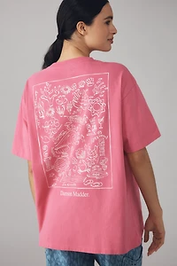 Damson Madder x Anthropologie Summer From The Sea Oversized Graphic Tee