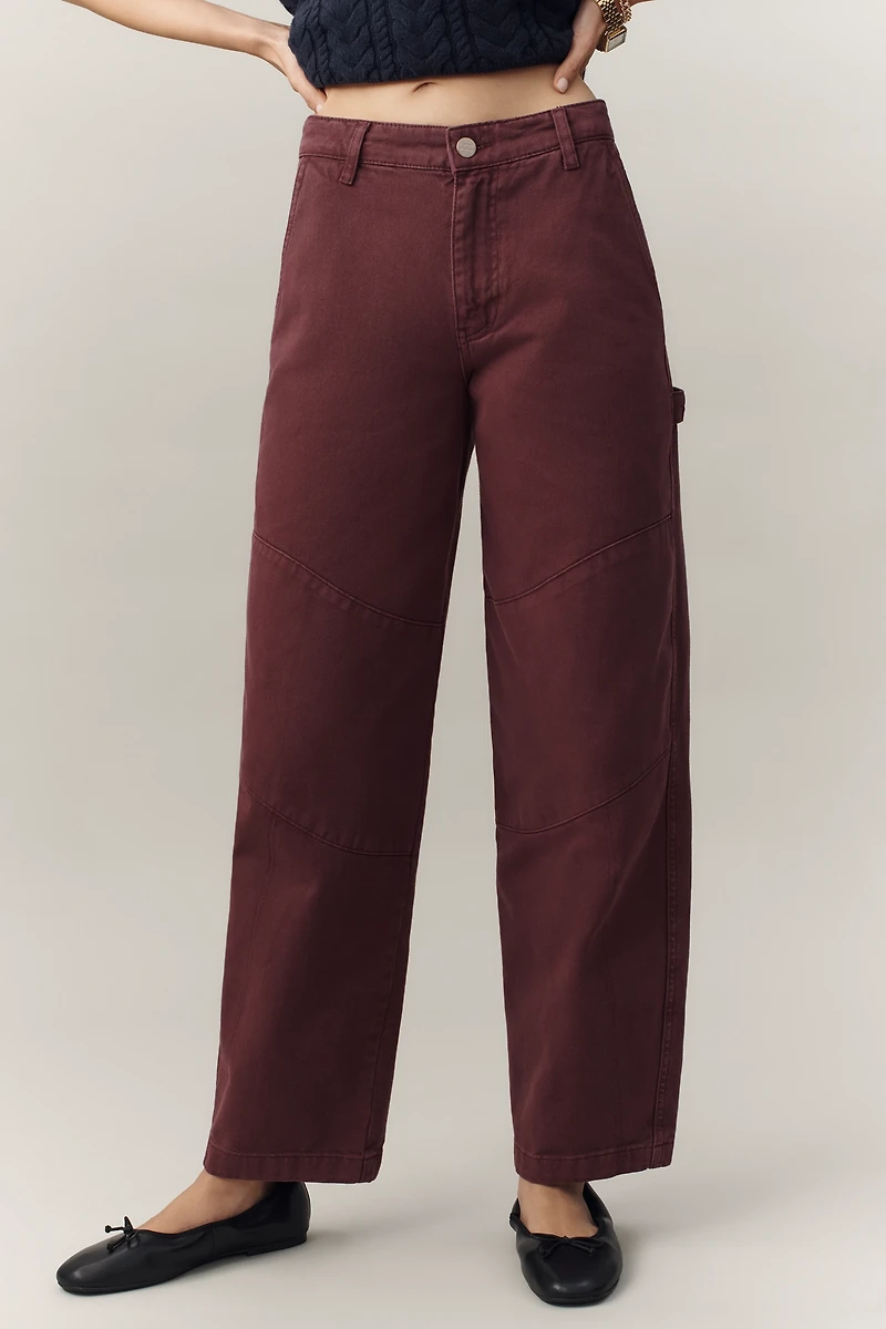 Damson Madder Drew Mid-Rise Relaxed Jeans
