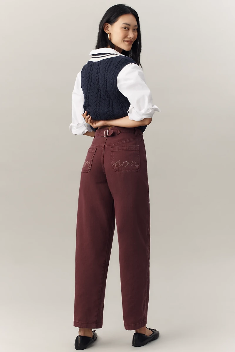 Damson Madder Drew Mid-Rise Relaxed Jeans