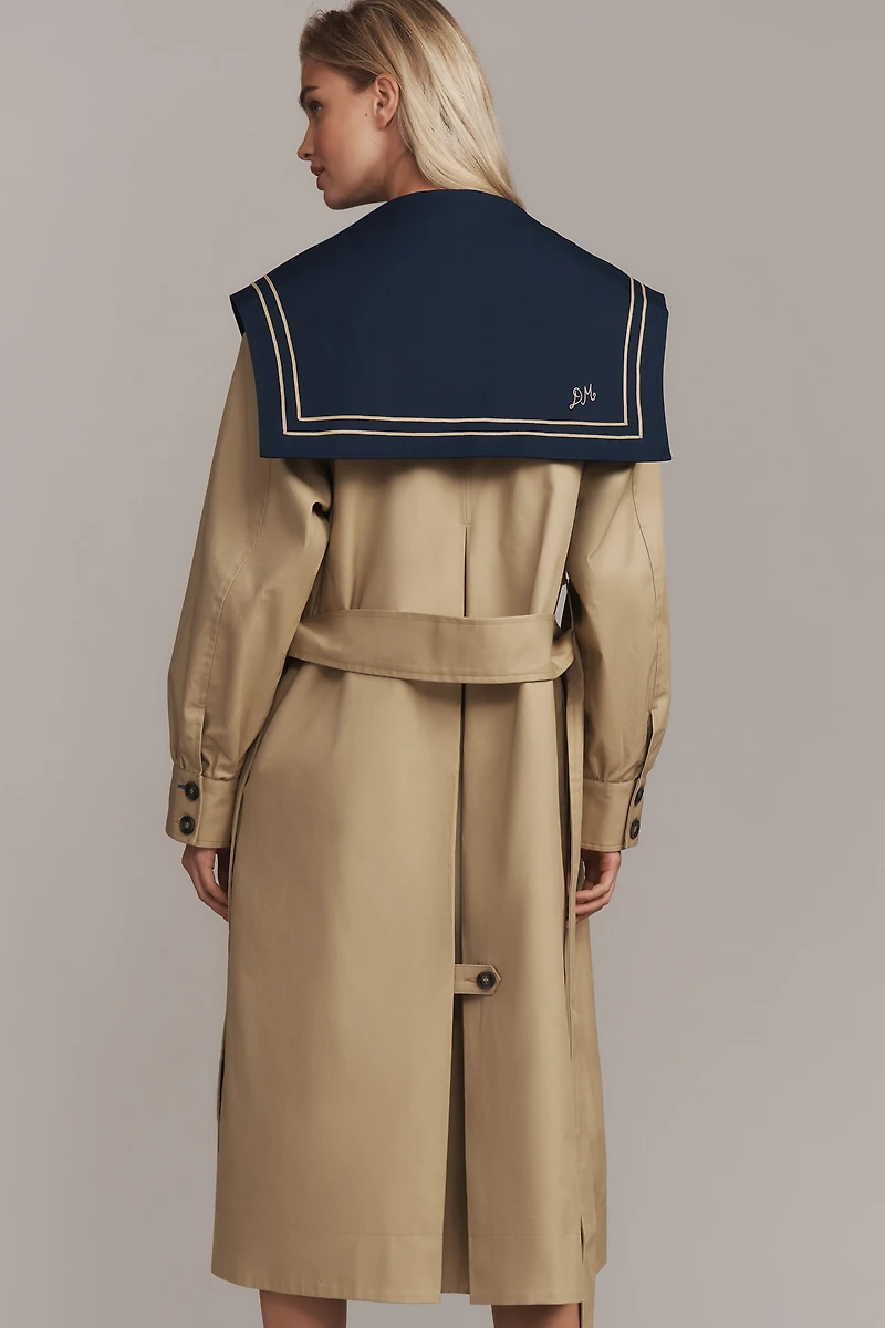 Damson Madder Ella Sailor Trench Coat
