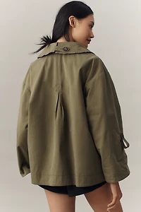 Damson Madder Jerry Short Trench Coat