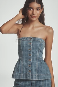 Damson Madder Eloise Strapless Top