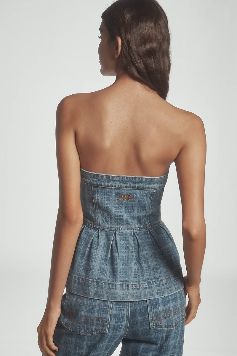 Damson Madder Eloise Strapless Top