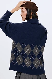 Damson Madder Saskia Slouchy Rugby Pullover