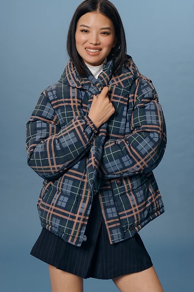 Damson Madder Hooded Pearl Puffer Coat