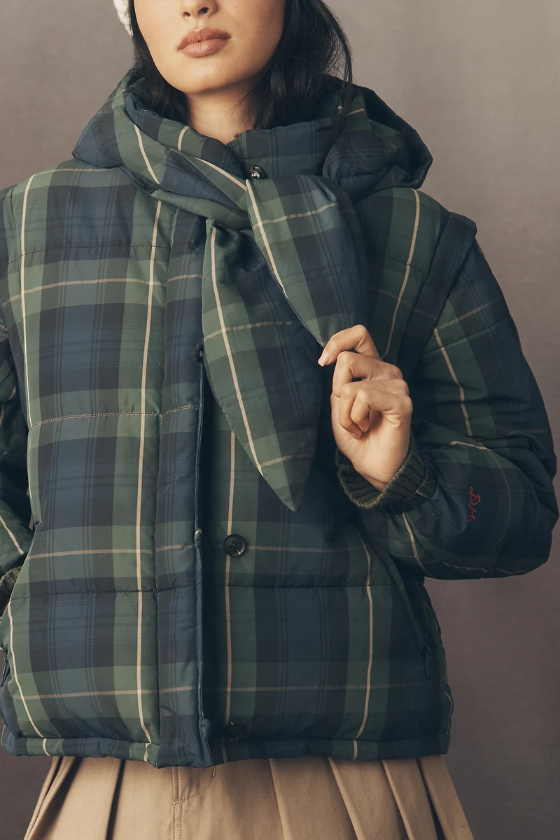 Damson Madder Hooded Pearl Puffer Coat