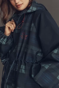 Damson Madder Liu Plaid Raincoat