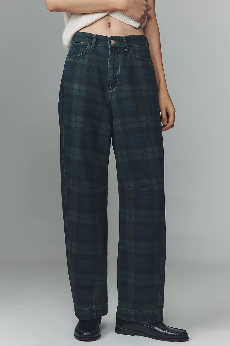 Damson Madder Neve High-Rise Straight-Leg Jeans