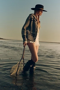 Damson Madder Cecily Wool Cardigan Sweater