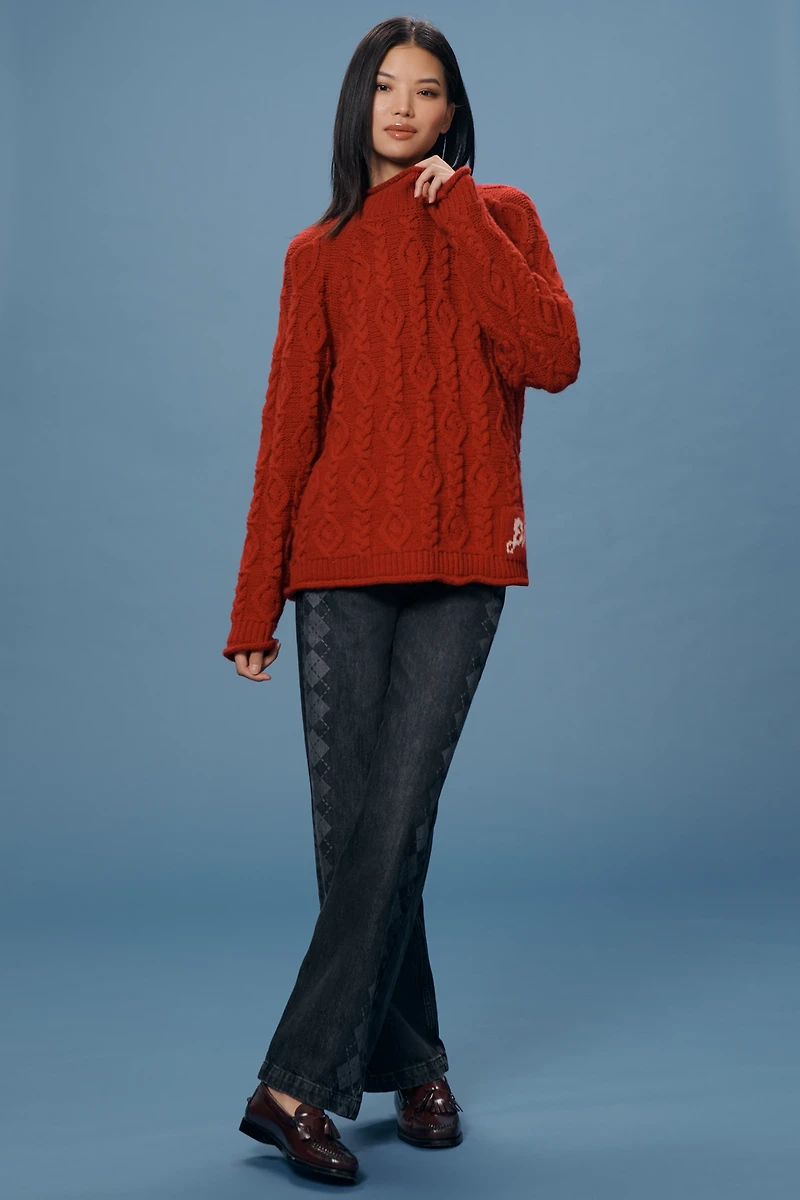 Damson Madder Stitch Interest Sweater