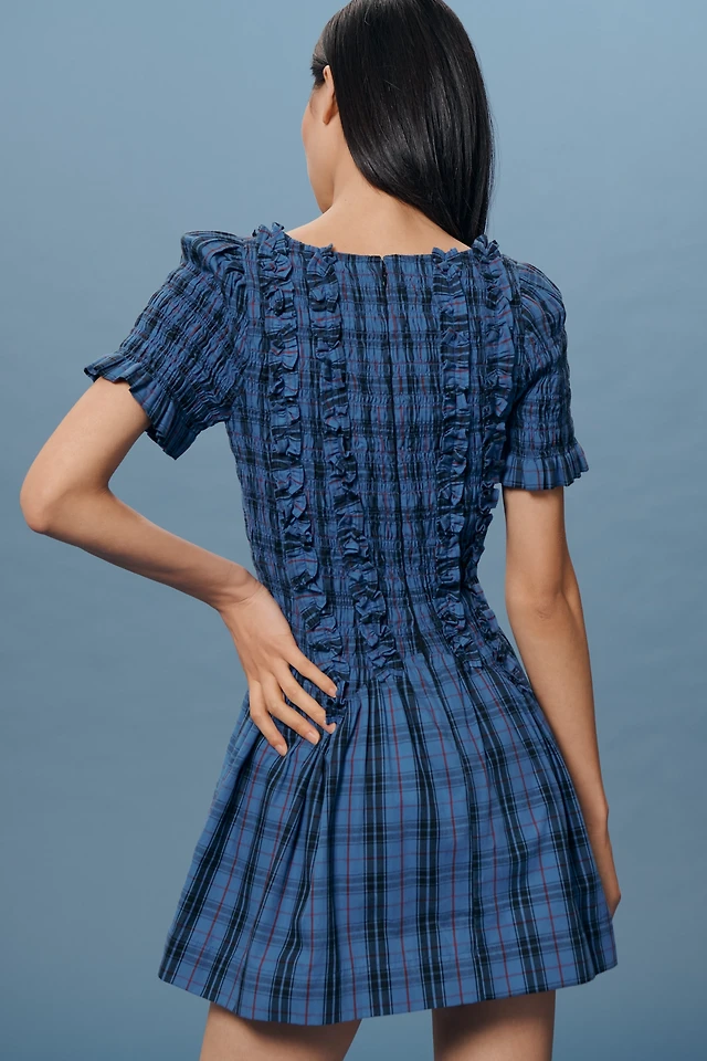 Damson Madder Raphaela Shirred Mini Dress at MarketFair Shoppes in  Princeton, NJ