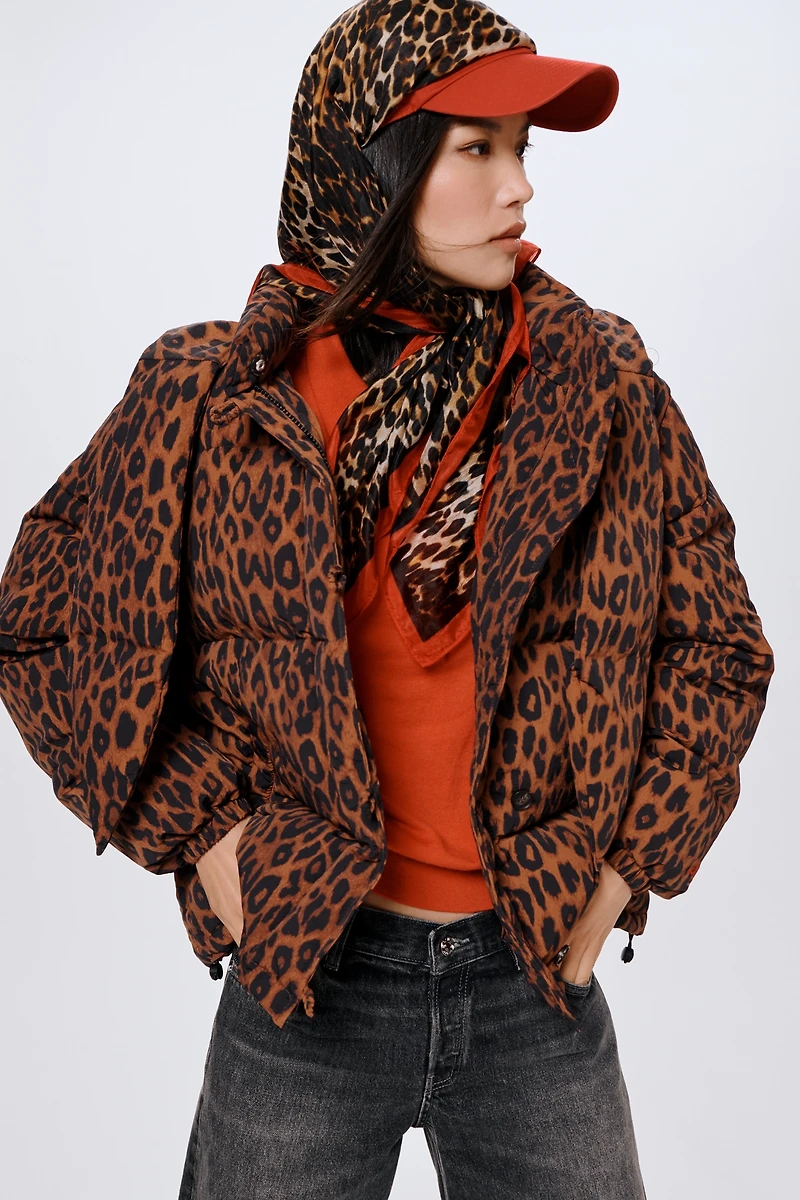Damson Madder Hooded Pearl Puffer Coat