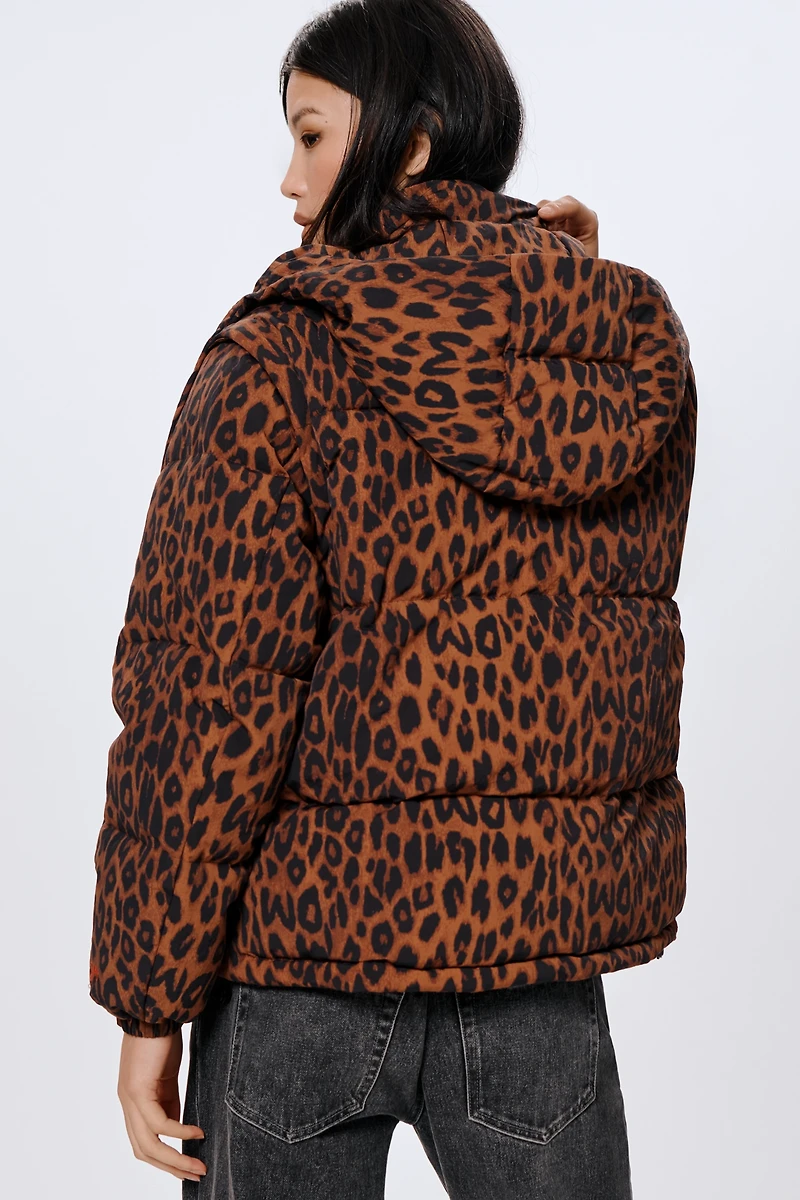 Damson Madder Hooded Pearl Puffer Coat