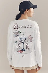 Damson Madder Olive Hotel Long-Sleeve Tee