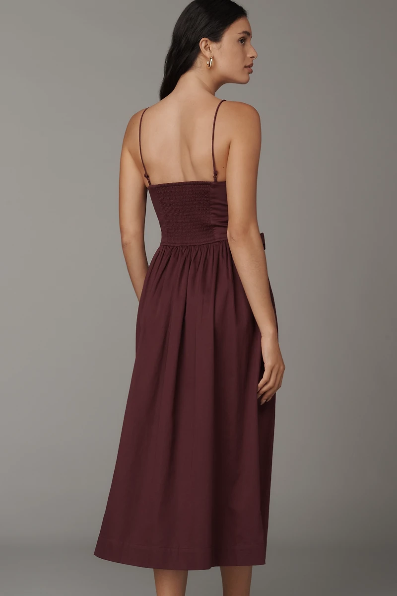 Damson Madder Penelope Apron Midi Dress