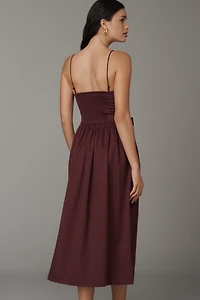 Damson Madder Penelope Apron Midi Dress