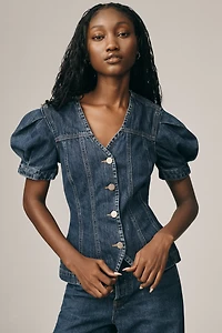 Damson Madder Denim Shell Top